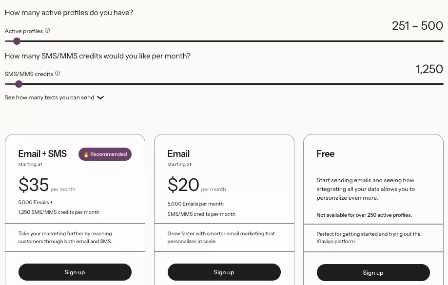 klaviyo-pricing